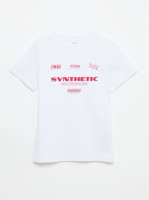 Camiseta estampada con mensaje - Kiabi