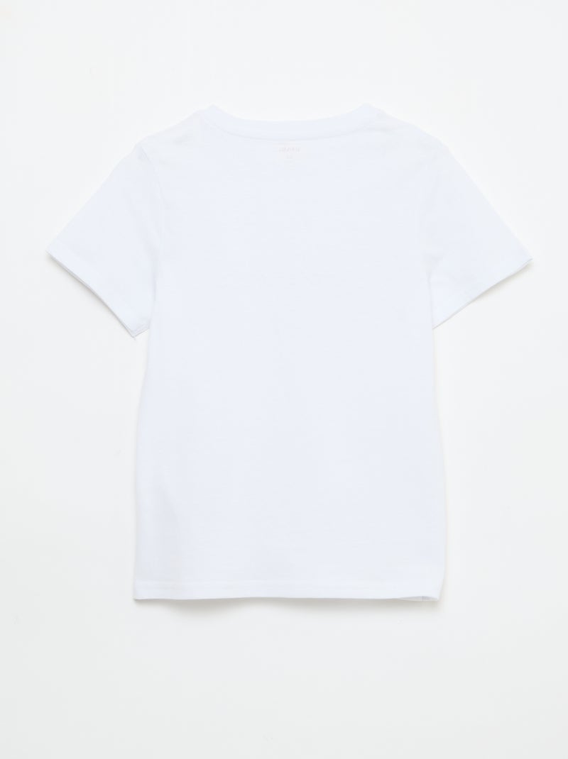 Camiseta estampada con mensaje Blanco - Kiabi
