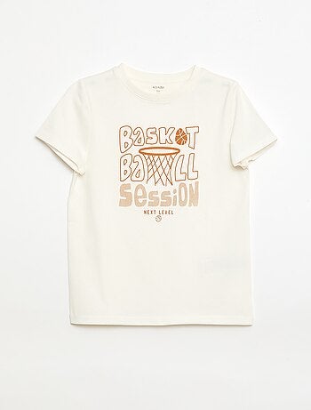 Camiseta estampada con mensaje