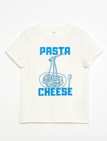 Camiseta estampada con mensaje