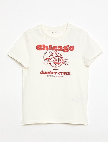 Camiseta estampada con mensaje