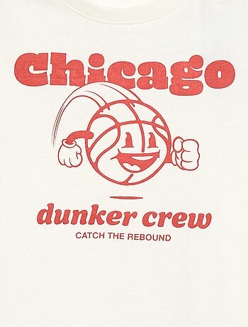 Camiseta estampada con mensaje