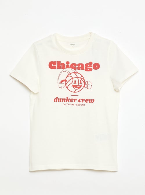 Camiseta estampada con mensaje - Kiabi