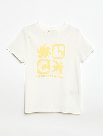 Camiseta estampada con mensaje