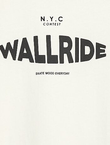 Camiseta estampada con mensaje