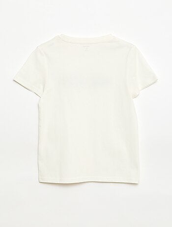 Camiseta estampada con mensaje