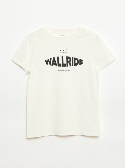 Camiseta estampada con mensaje - Kiabi