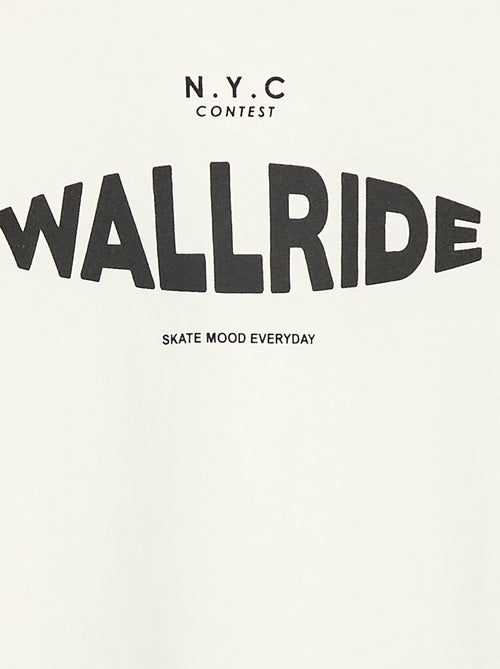 Camiseta estampada con mensaje - Kiabi