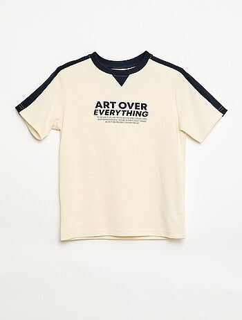 Camiseta estampada con mensaje