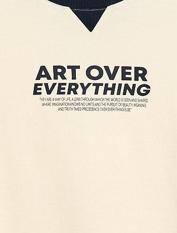 Camiseta estampada con mensaje