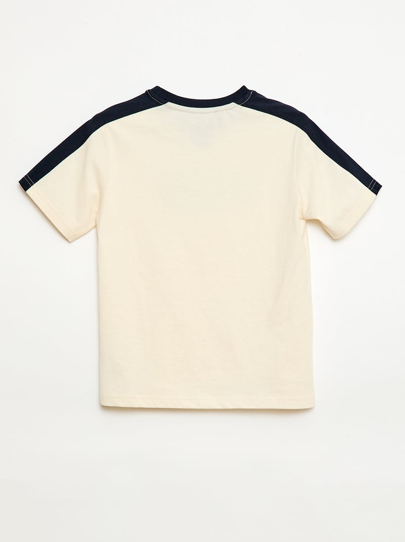 Camiseta estampada con mensaje Blanco - Kiabi