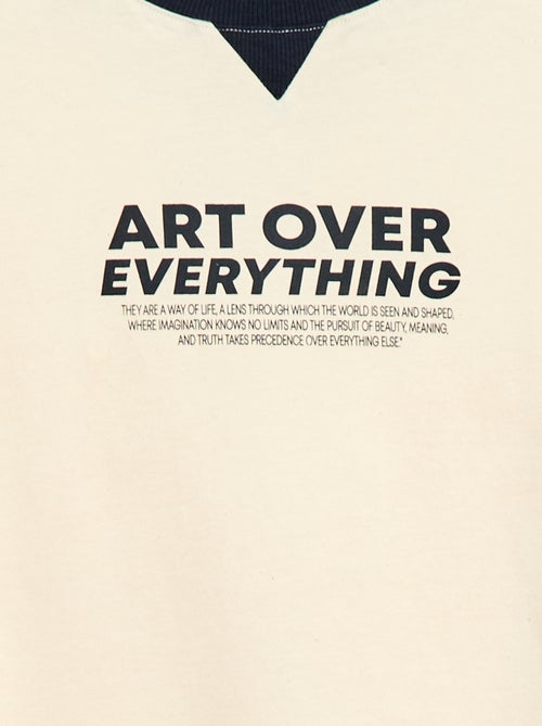 Camiseta estampada con mensaje - Kiabi