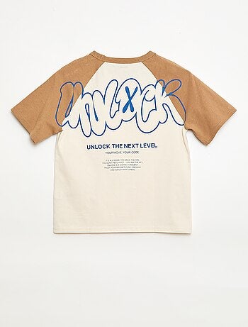 Camiseta estampada con mensaje