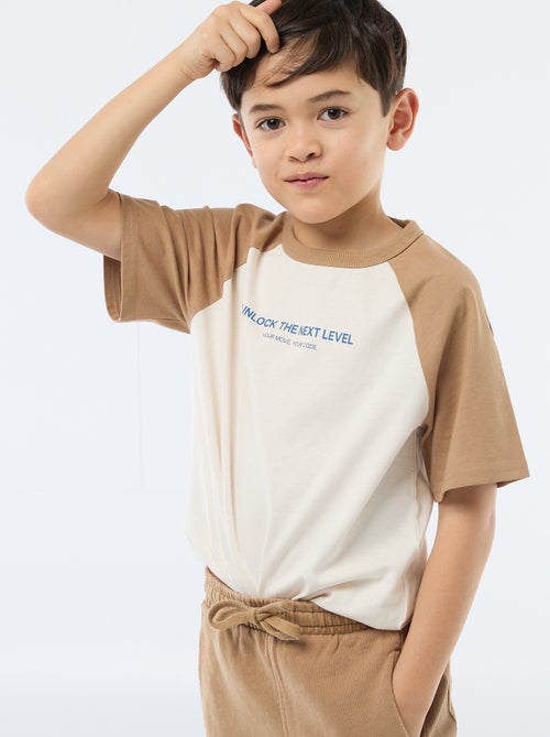 Camiseta estampada con mensaje - Kiabi