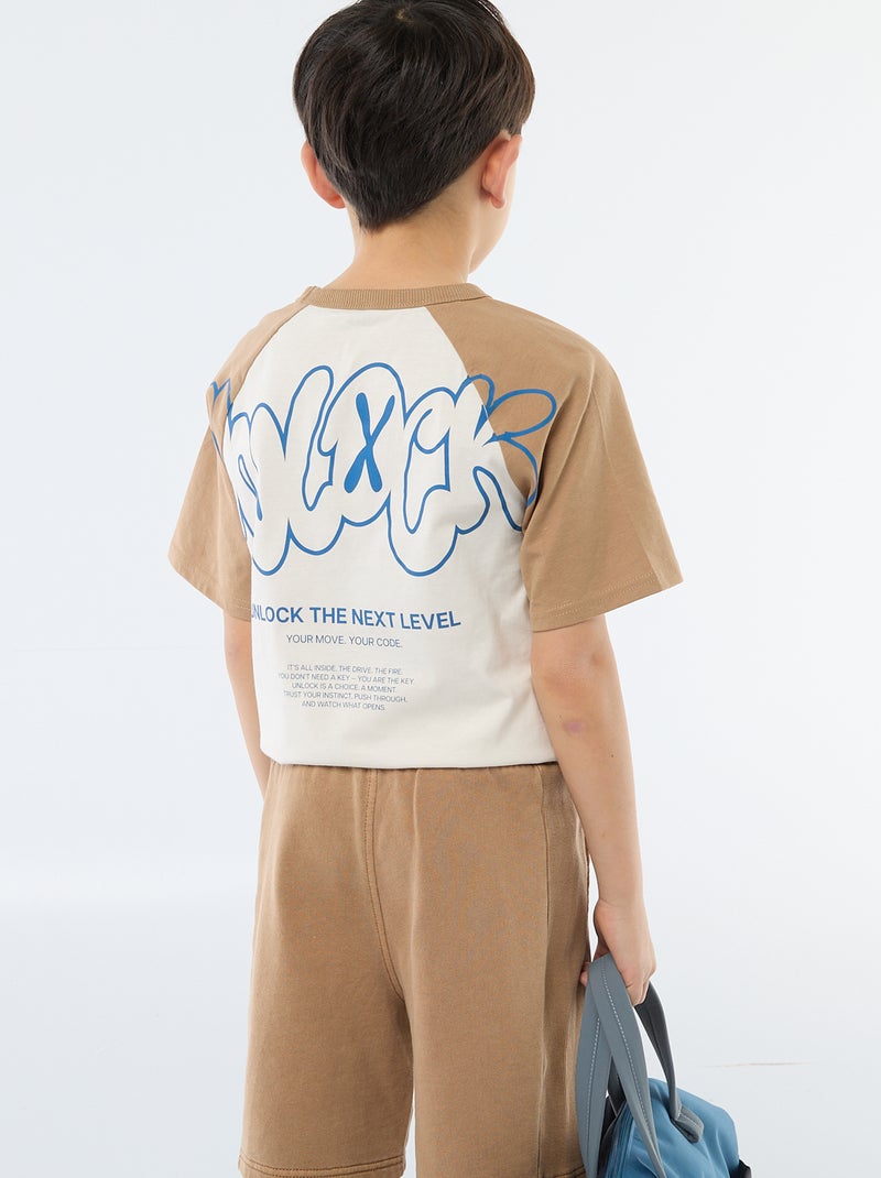 Camiseta estampada con mensaje Blanco - Kiabi