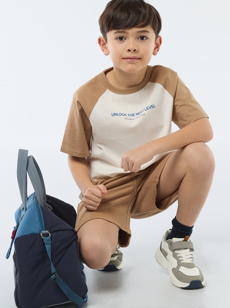 Camiseta estampada con mensaje Blanco - Kiabi