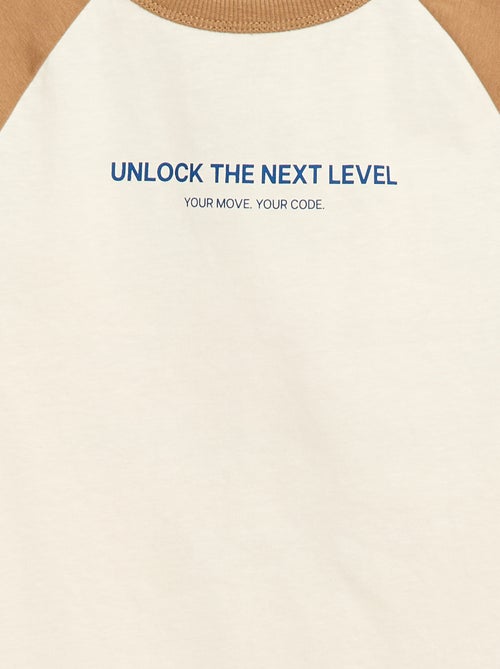 Camiseta estampada con mensaje - Kiabi