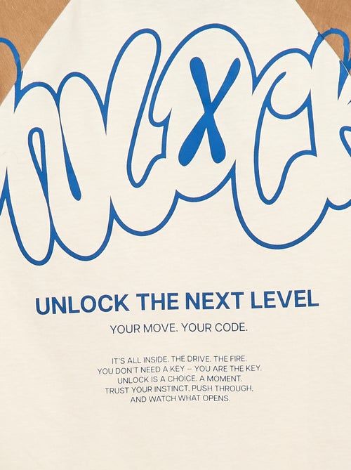 Camiseta estampada con mensaje - Kiabi