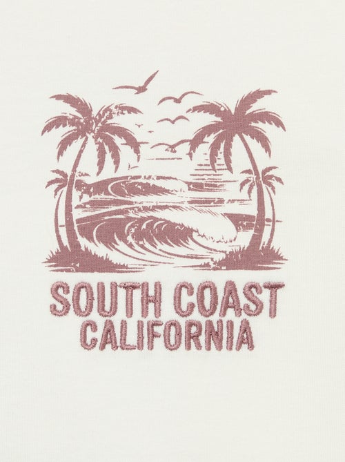 Camiseta estampada con mensaje de manga corta - Kiabi