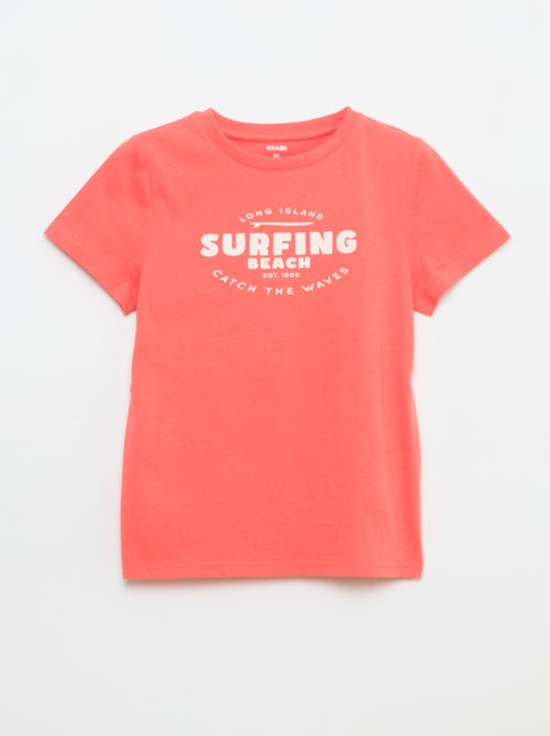 Camiseta estampada con mensaje - Kiabi