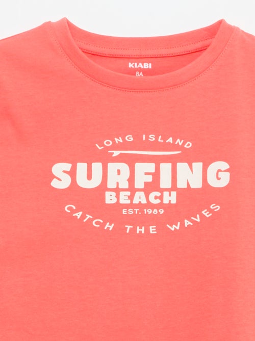 Camiseta estampada con mensaje - Kiabi