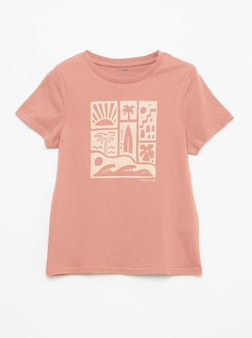 Camiseta estampada con mensaje - Kiabi