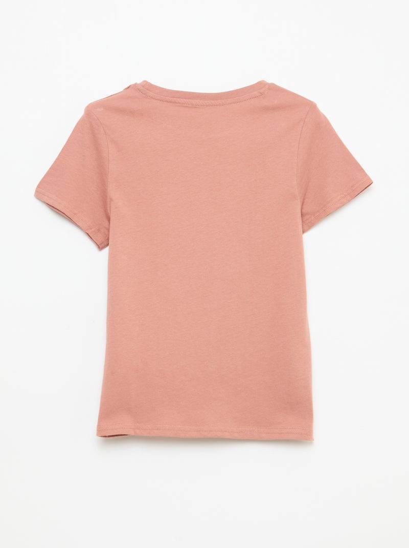 Camiseta estampada con mensaje Rojo - Kiabi