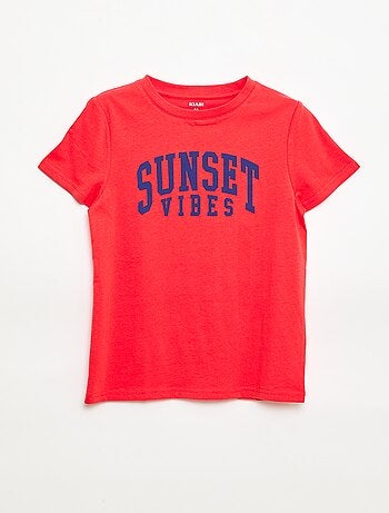 Camiseta estampada con mensaje