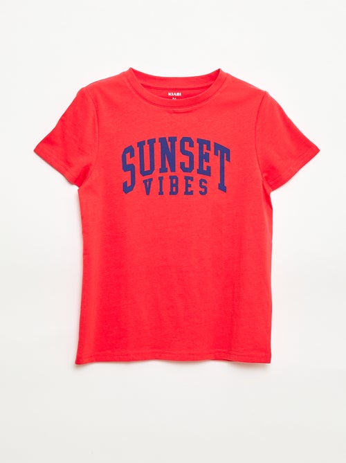 Camiseta estampada con mensaje - Kiabi