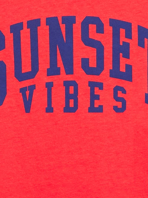 Camiseta estampada con mensaje - Kiabi