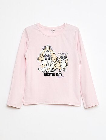 Camiseta estampada con mensaje