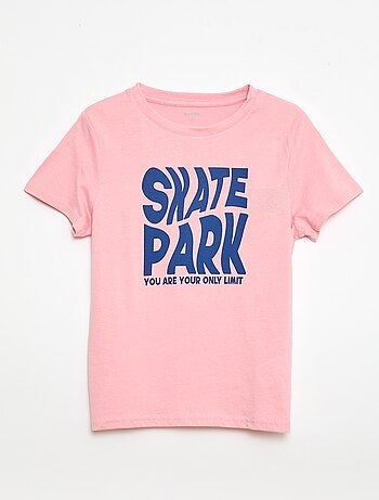 Camiseta estampada con mensaje