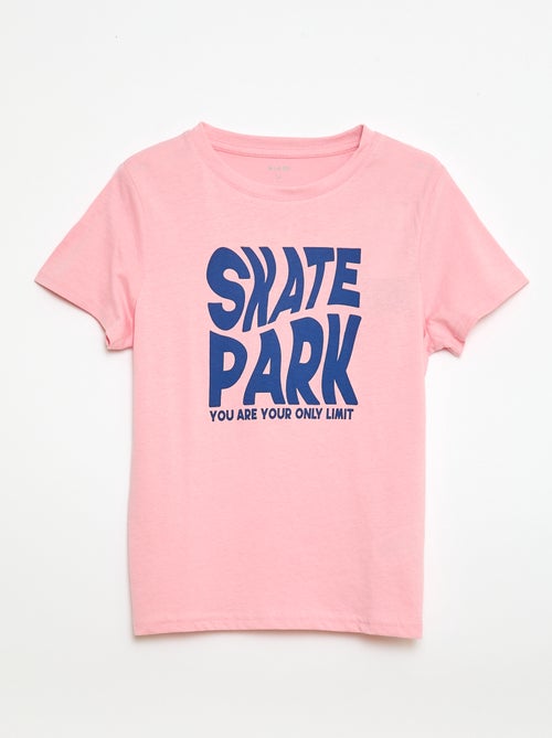 Camiseta estampada con mensaje - Kiabi