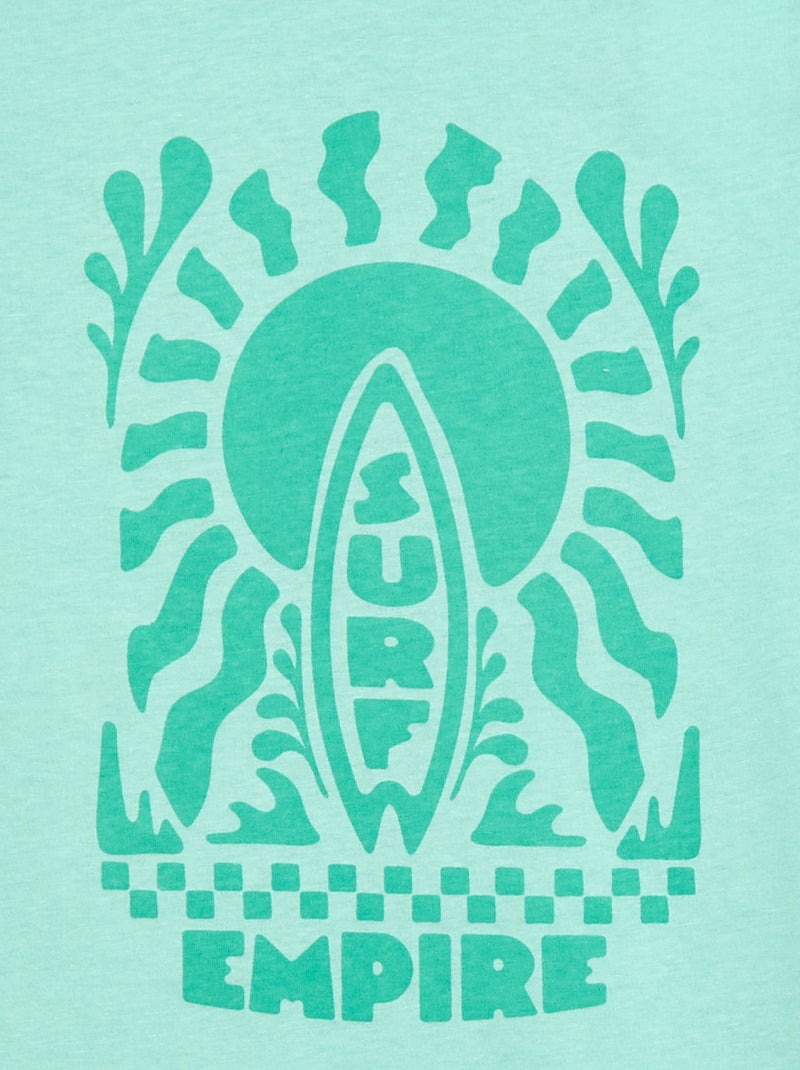 Camiseta estampada con mensaje Verde - Kiabi