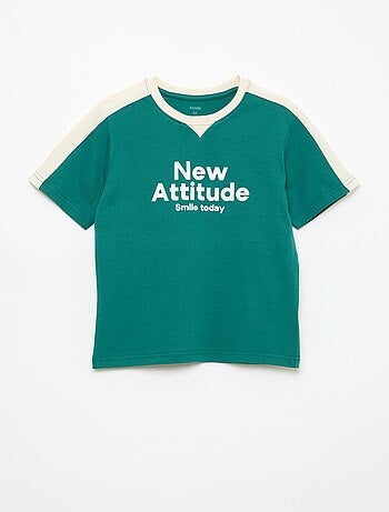 Camiseta estampada con mensaje