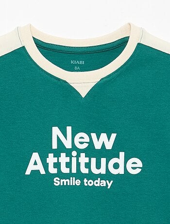 Camiseta estampada con mensaje