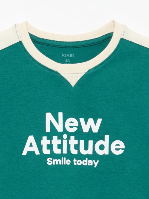 Camiseta estampada con mensaje - Kiabi