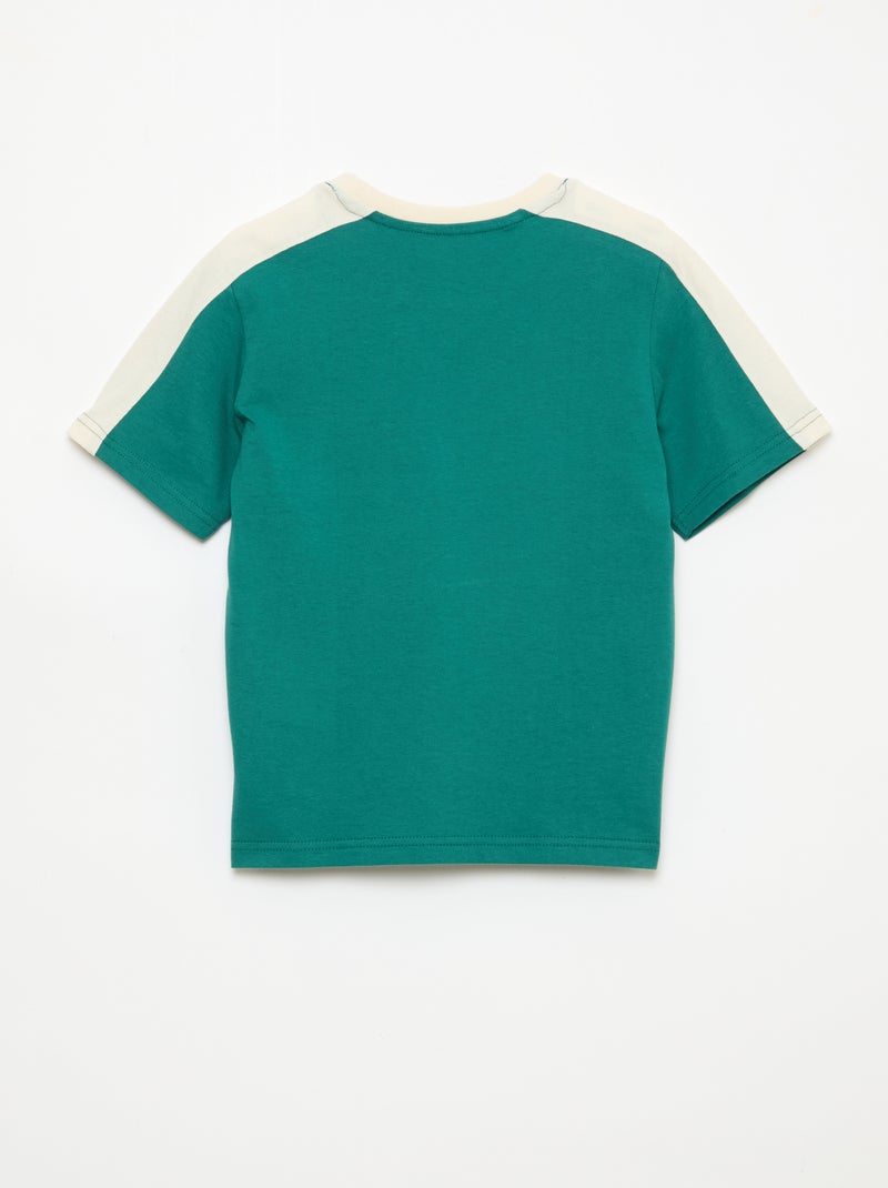 Camiseta estampada con mensaje Verde - Kiabi