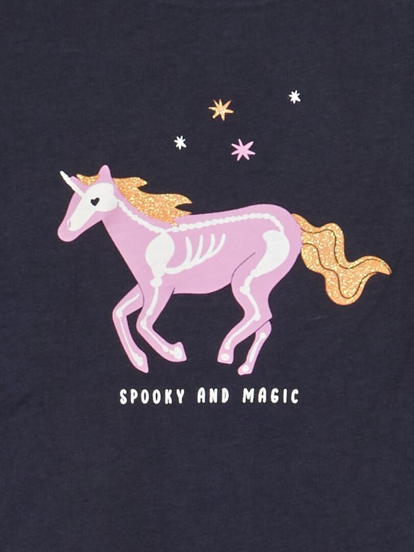 Camiseta estampada con paneles de tul - Halloween W_DARKLICO - Kiabi