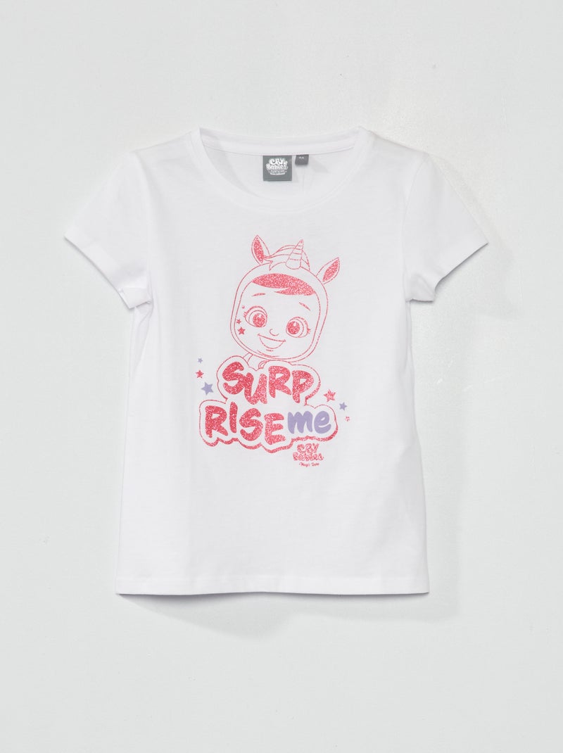 Camiseta estampada 'Cry Babies' Blanco - Kiabi