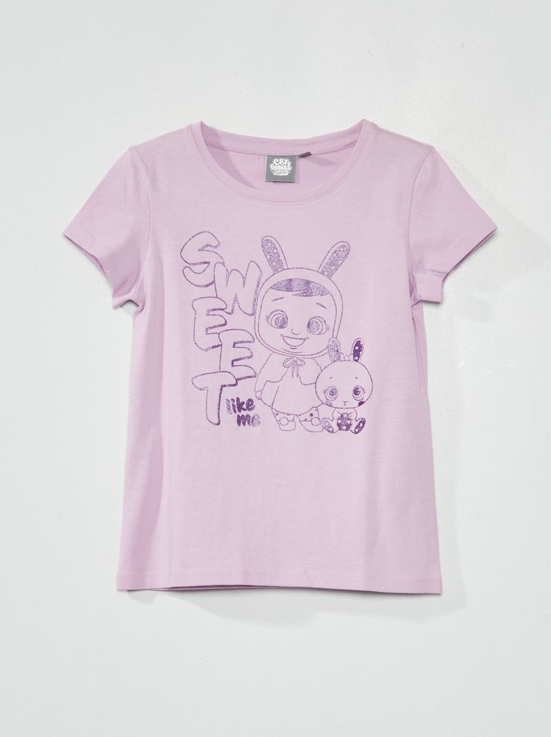 Camiseta estampada 'Cry Babies' ROSA - Kiabi