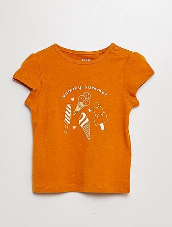 Camiseta estampada de algodón