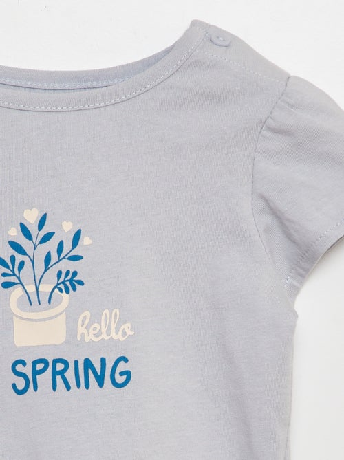 Camiseta estampada de algodón - Kiabi