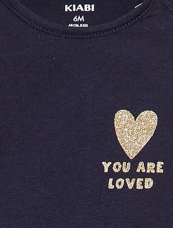 Camiseta estampada de algodón
