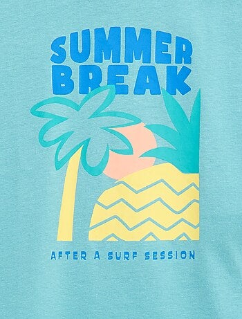 Camiseta estampada de algodón