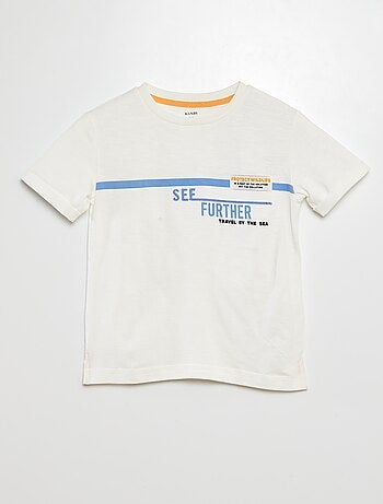 Camiseta estampada de algodón