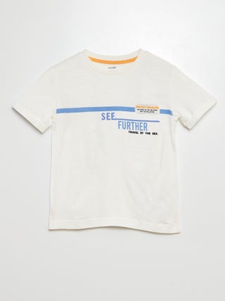 Camiseta estampada de algodón