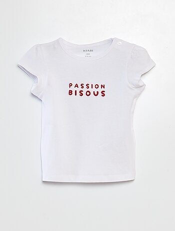 Camiseta estampada de algodón