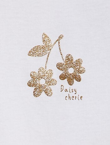 Camiseta estampada de algodón