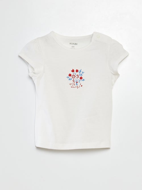 Camiseta estampada de algodón - Kiabi